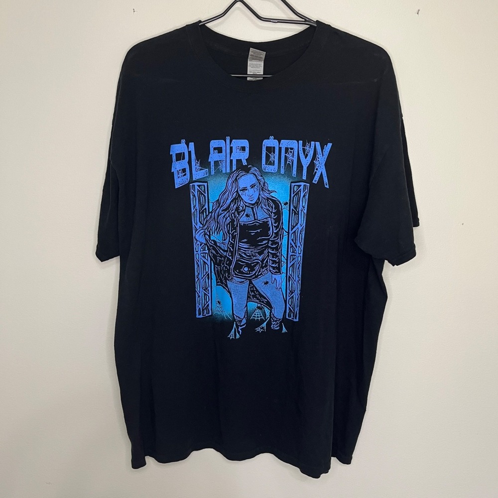 Gildan Black Onyx T-shirt Mens XL Graphic T Wrestling Nerd